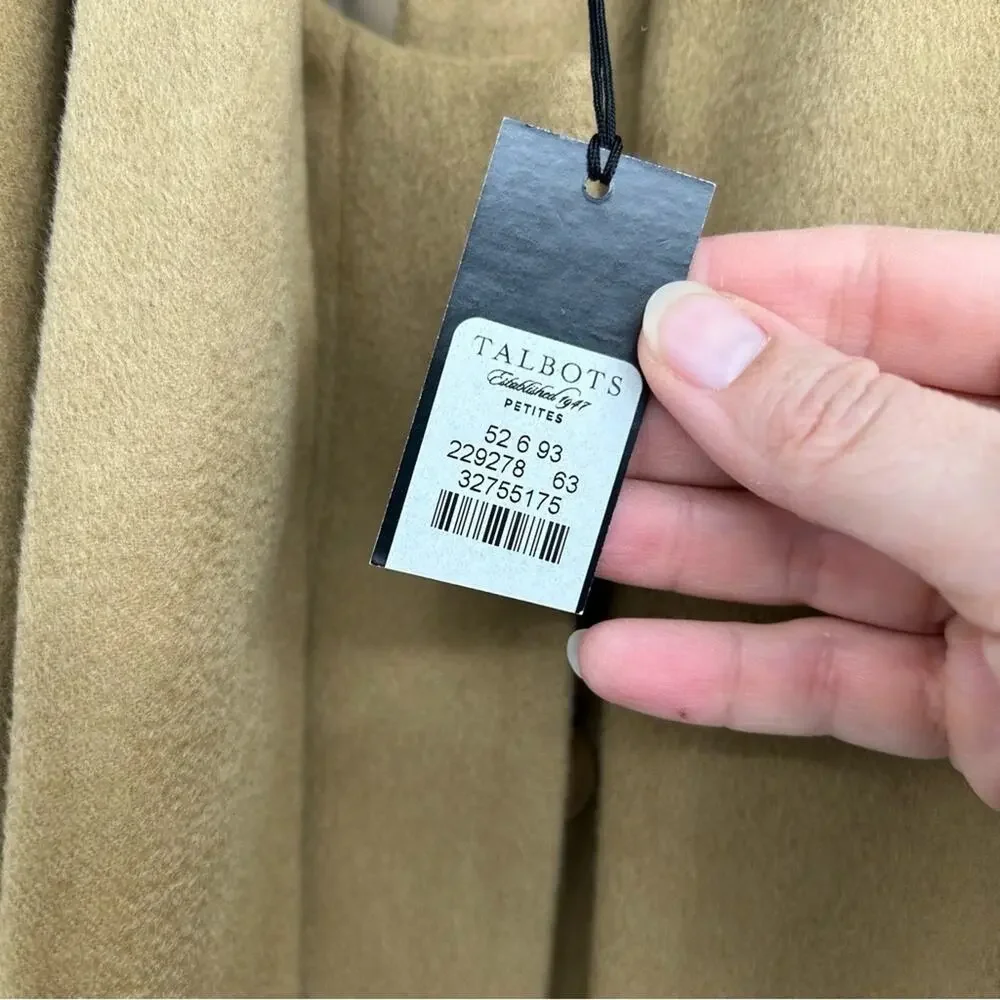 NWT‎ *Flawed* Talbots 100% Wool Camel Colored Blazer Size 10P